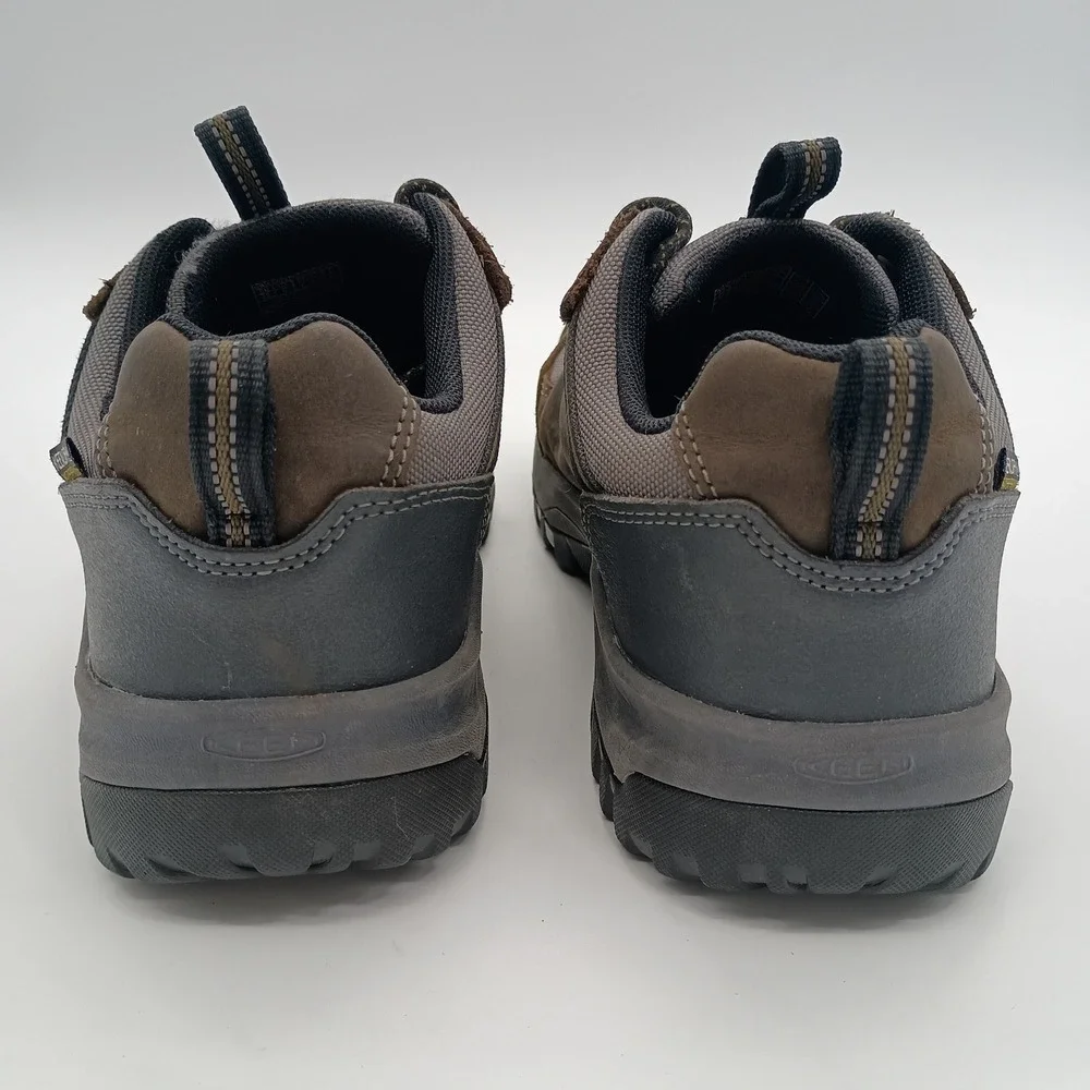 Keen Steens Waterproof‎ Hiking Shoes Mens 9 Brown Grey Leather Low Top